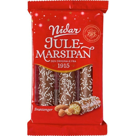 Nidar Christmas snow sticks 150 grams (Jule Snøstenger) Norwegian Foodstore