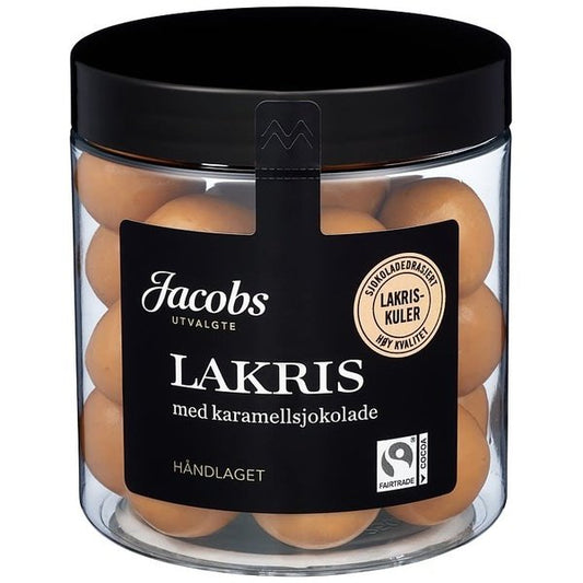 Licorice with caramel chocolate 150g (Lakris m/karamellsjokolade) Norwegian Foodstore
