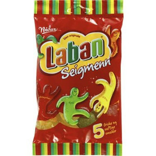 Nidar Laban seigmenn candy 160 gram Norwegian Foodstore