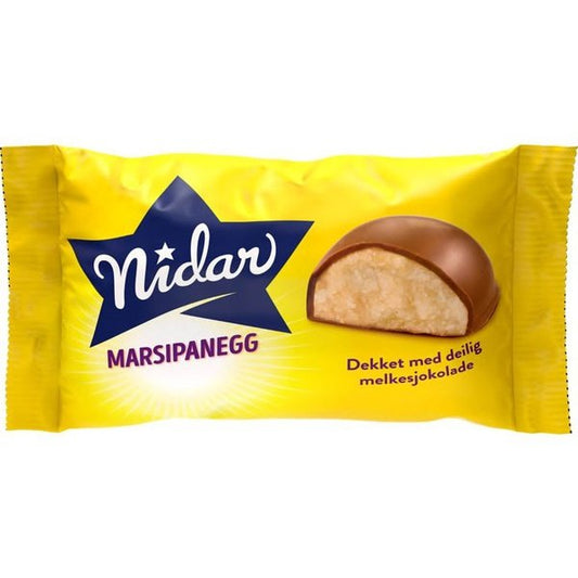 Nidar Marzipan Easter Egg (Marsipanegg) 57 grams Norwegian Foodstore